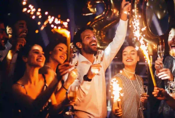 Group of people partying